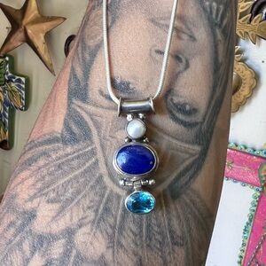 Vintage bohemian gemstone totem